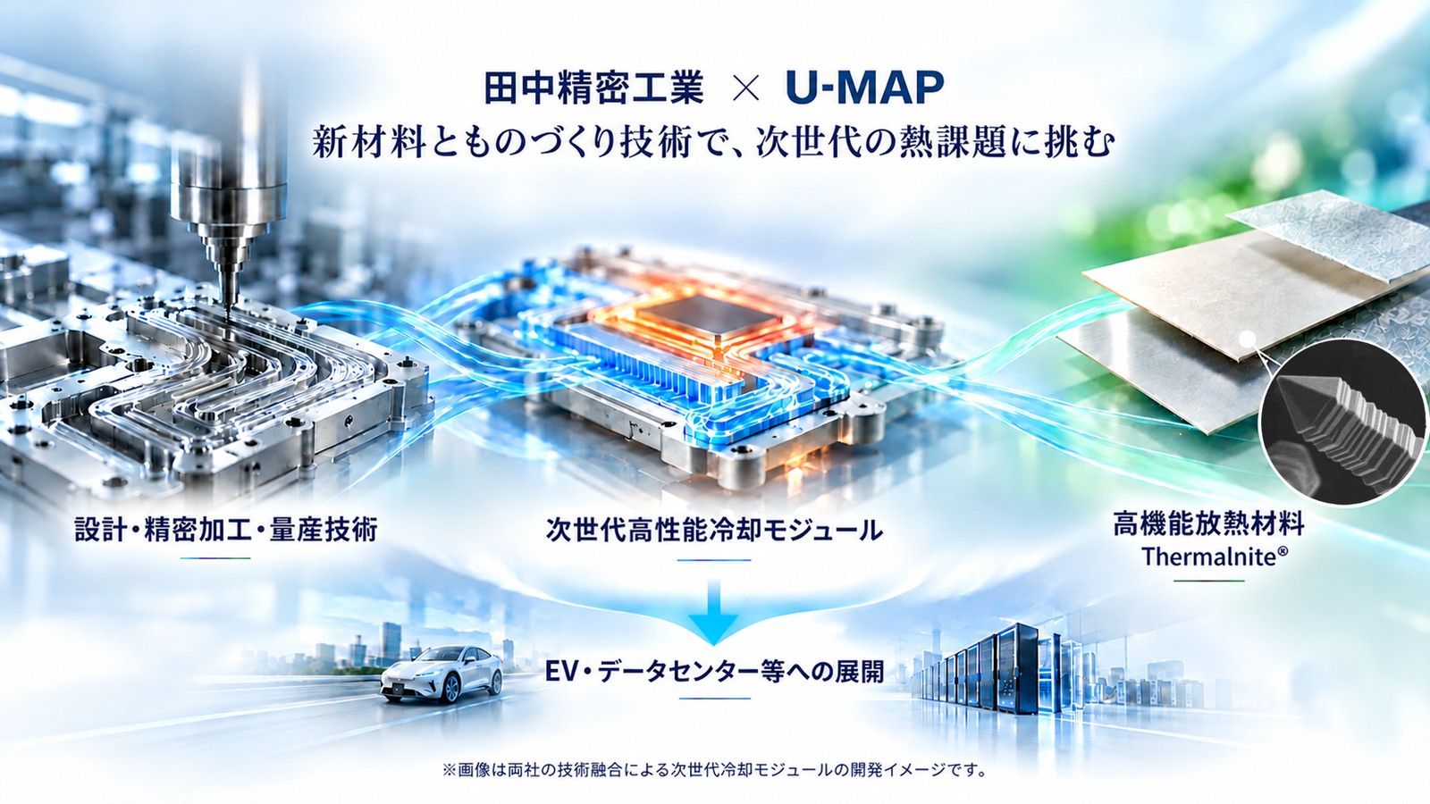 Tanaka Seimitsu Kogyo x U-MAP: tackling next-generation thermal challenges with new materials and manufacturing technology